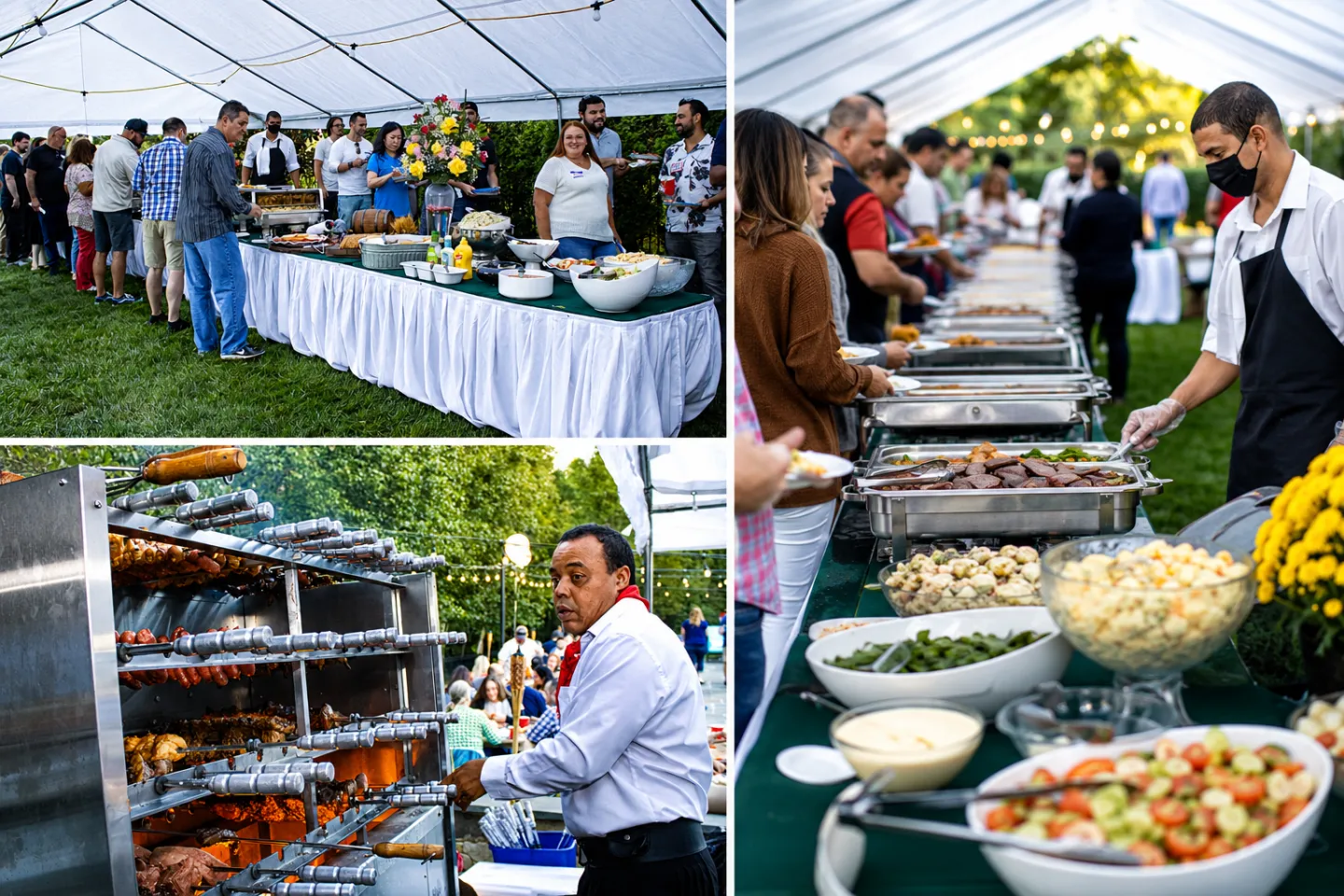 Elegant Buffet & Serving Line Setup